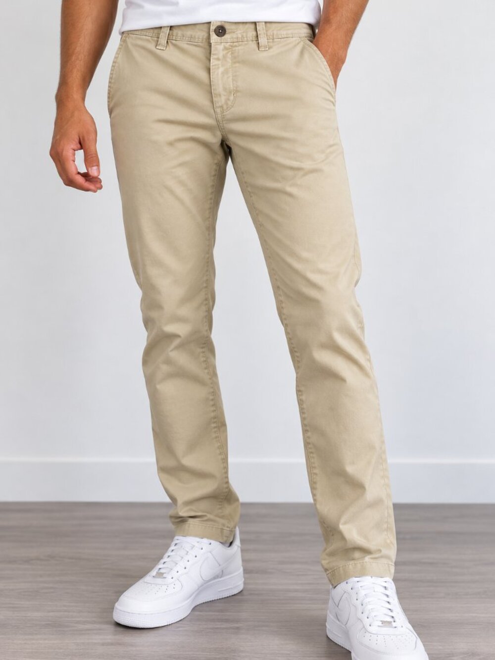 Aeropostale Men's Slim Straight Chino Pants Beige Khaki Size 27/28